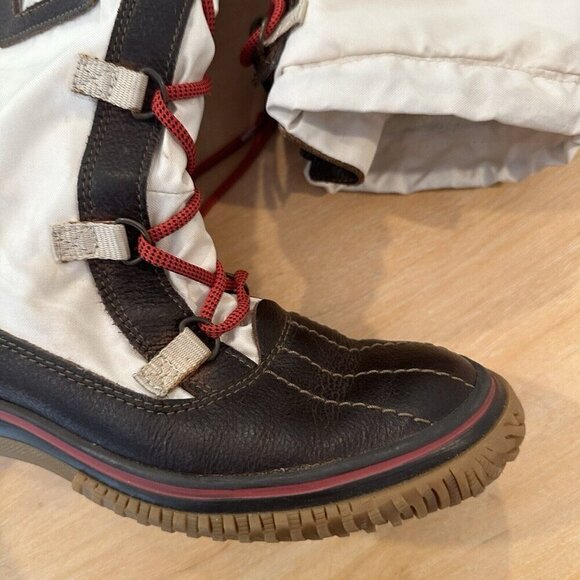 Pajar Canada Grip Tall Lace Waterproof Winter Boots White EU37 Womens 6 - Picture 4 of 12